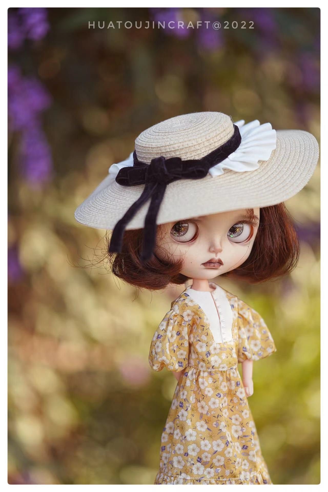 BLYTHE DOLL cloth Dress sewing pattern , Dolls clothes pattern and tutorial, Clothes sewing pattern for stuffies,BLYTHE DOLL cloth raw material DRESS HAT - Image 5