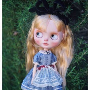 BLYTHE DOLL cloth Dress sewing pattern , Dolls clothes pattern and tutorial, Clothes sewing pattern for stuffies,BLYTHE DOLL cloth material DRESS 02