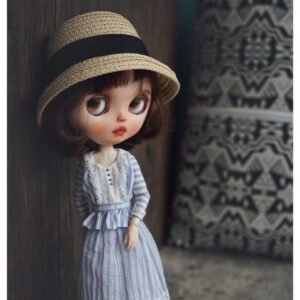 BLYTHE DOLL cloth Dress sewing pattern , Dolls clothes pattern and tutorial, Clothes sewing pattern for stuffies,BLYTHE DOLL cloth raw material DRESS 03