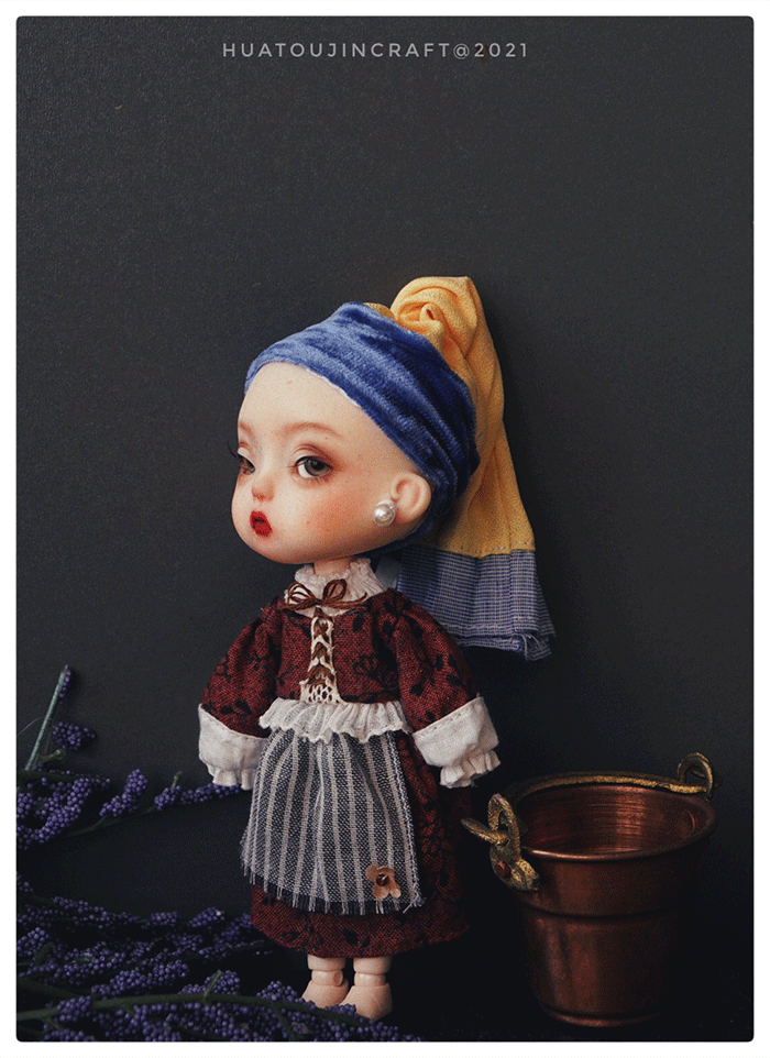 BLYTHE DOLL Pearl Maiden cloth raw material DRESS 04 - Image 6