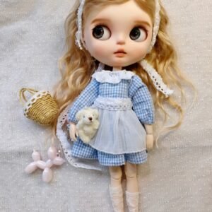 Handmade Long Dress Outfit for Blythe,BJD 1/6 Doll Clothes Customized 013