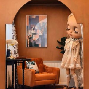 Cozy Warm House Blythe Doll Diorama,dollhouse,Room Box1/6 bjd 011