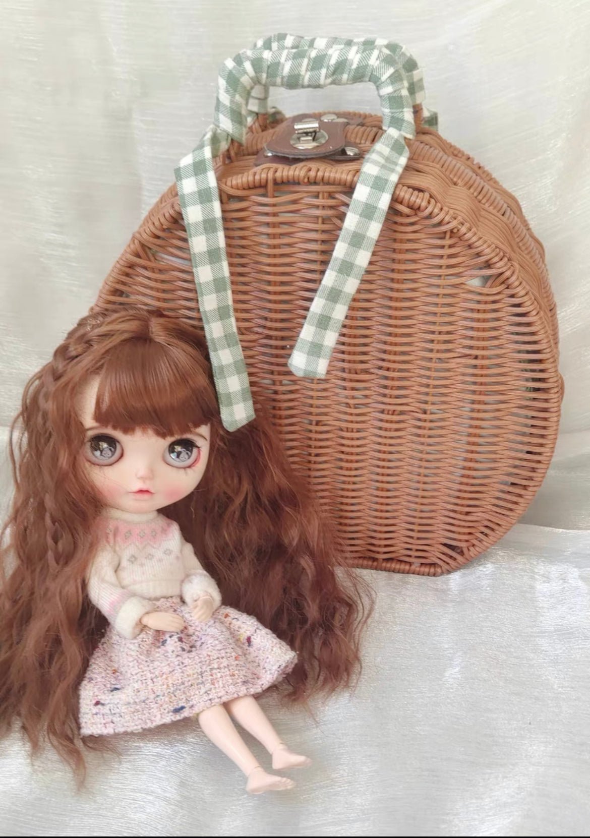 BLYTHE BJD Doll Handcrafted Handmade SHOWCASE/DISPLAYCASE/CARRYCASE FOR 1/6 BJD BLYTHE DOLL03 29CM*26CM*12CM - Image 2